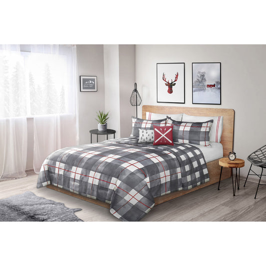 Woven Reversible/Comforter 2 Piece Set Twin Watercolour Plaid