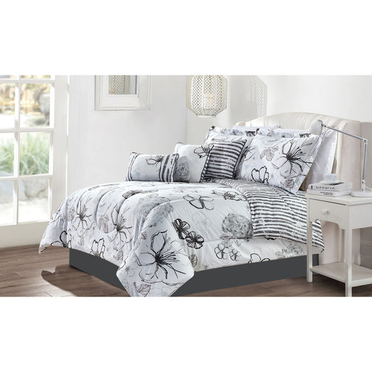 Comforter 5 Piece Set Twin Avalon - DecoElegance - Bedding Comforter Set