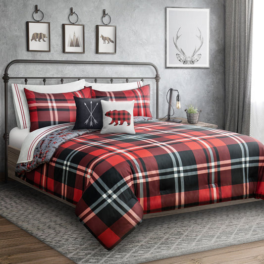 Comforter Bedding Set 3 Piece Woven Microfiber King Wild & Free - DecoElegance - Bedding Comforter Set