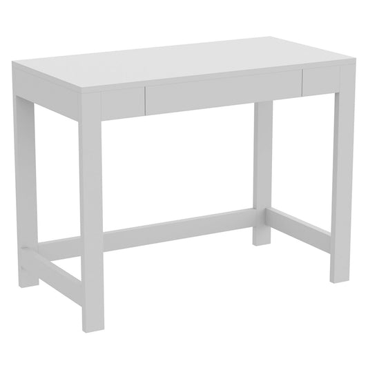 Computer Gaming Desk White 1 Compact Drawer - DecoElegance - Desk