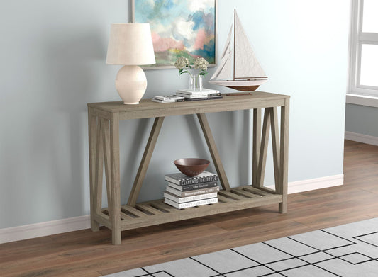 Console Sofa Table Dark Taupe 1 Shelf - DecoElegance - Sofa Console Table