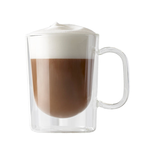 Insulated Double-Wall Glass Coffee Tea Hot or Cold Beverage Mug 2 Piece Set 270ml, Barista - DecoElegance - Coffee & Tea Cups