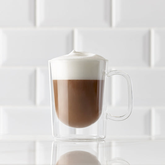 Insulated Double-Wall Glass Coffee Tea Hot or Cold Beverage Mug 2 Piece Set 270ml, Barista - DecoElegance - Coffee & Tea Cups