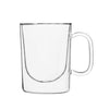 Insulated Double-Wall Glass Coffee Tea Hot or Cold Beverage Mug 2 Piece Set 270ml, Barista - DecoElegance - Coffee & Tea Cups