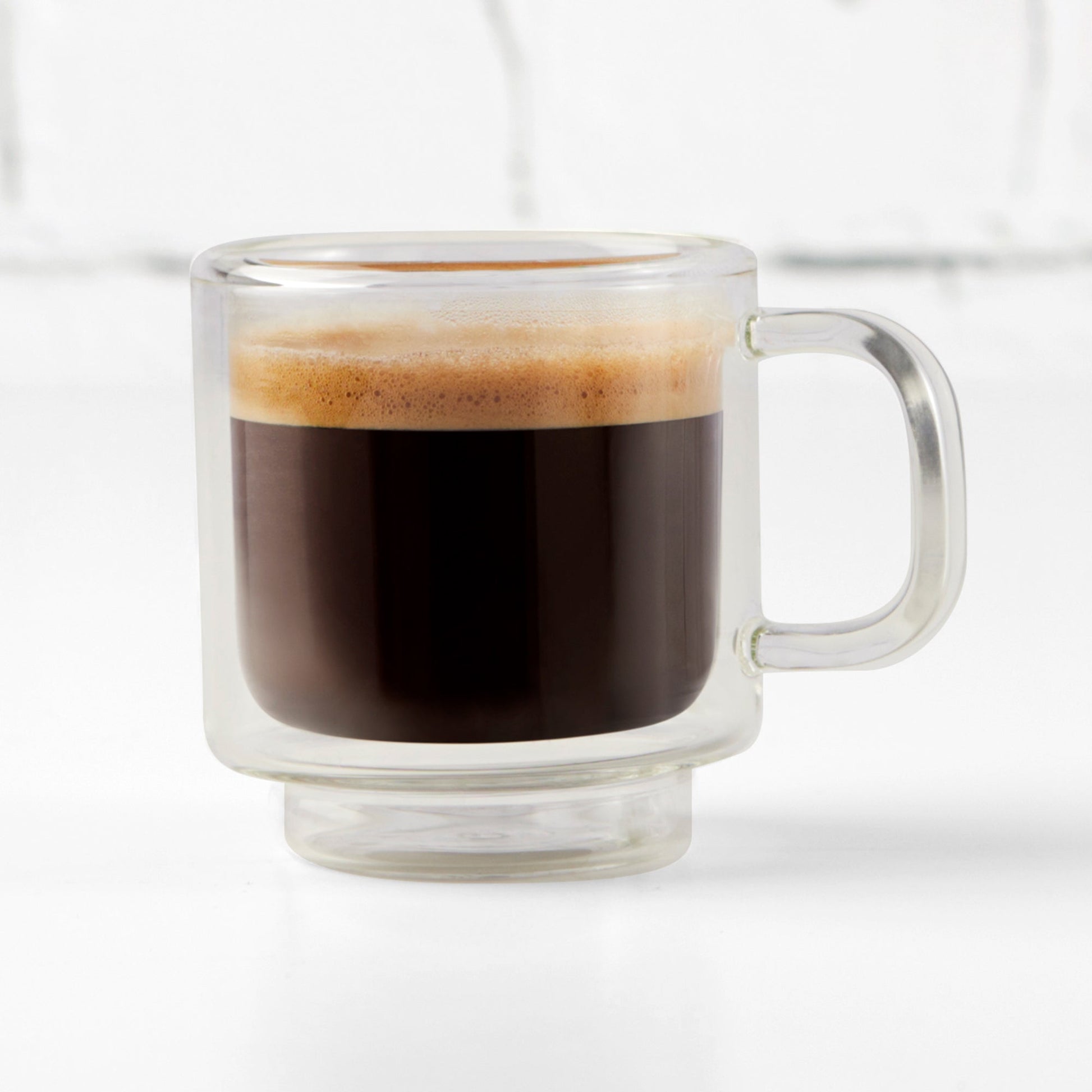 Insulated Double-Wall Glass Coffee Tea Hot or Cold Beverage Mug 2 Piece Set 90ml, Barista - DecoElegance - Coffee & Tea Cups