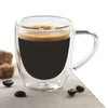 Insulated Double-Wall Glass Coffee Tea Hot or Cold Beverage Mug 4 Piece Set 75ml, Barista - DecoElegance - Coffee & Tea Cups