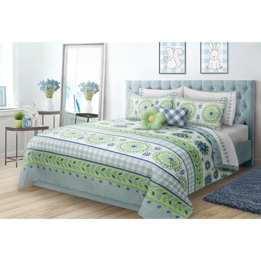 Quilt 3 Piece Set Double/Queen Hayley - DecoElegance - Bedding Quilt Set