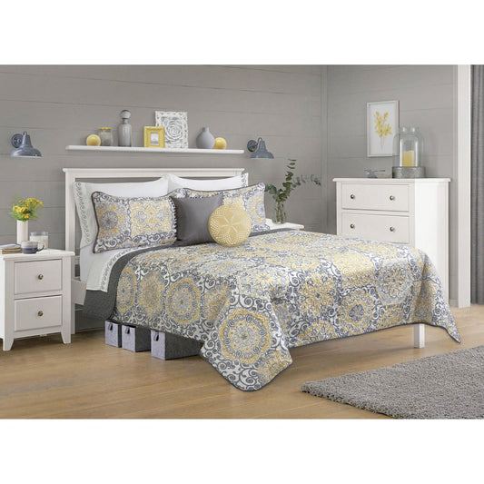 Quilt Bedding Set Woven 3 Piece Set Double/Queen Jensen - DecoElegance - Bedding Quilt Set