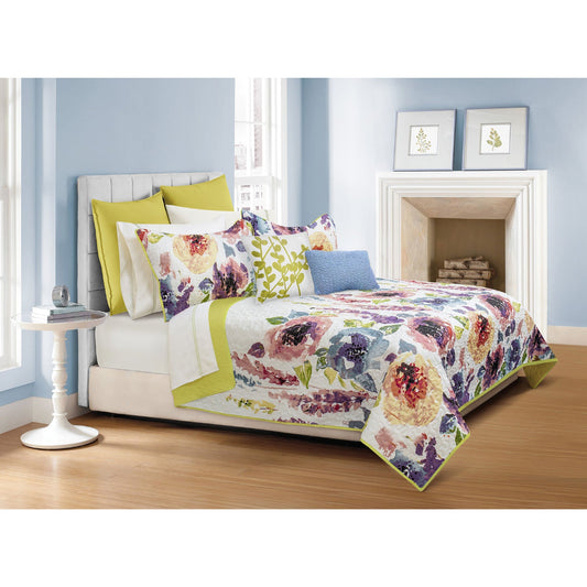 Quilt Bedding Set Woven 3 Piece Set Double/Queen Talia - DecoElegance - Bedding Quilt Set
