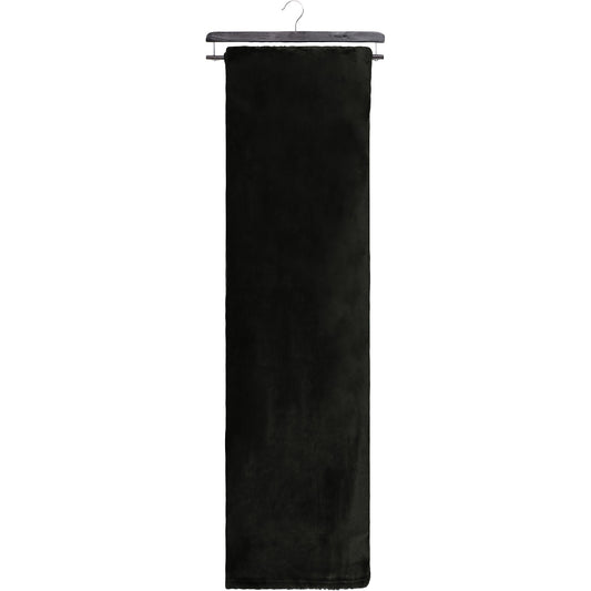 Super Soft Flannel Blanket Throw Home Decor Bedding 80X88 Black - DecoElegance - Blanket Throw Home Bedding