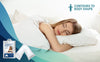 2 Piece V-Shape Bed Pillow and Pillowcase set. Designed for Back, Stomach or Side Sleepers