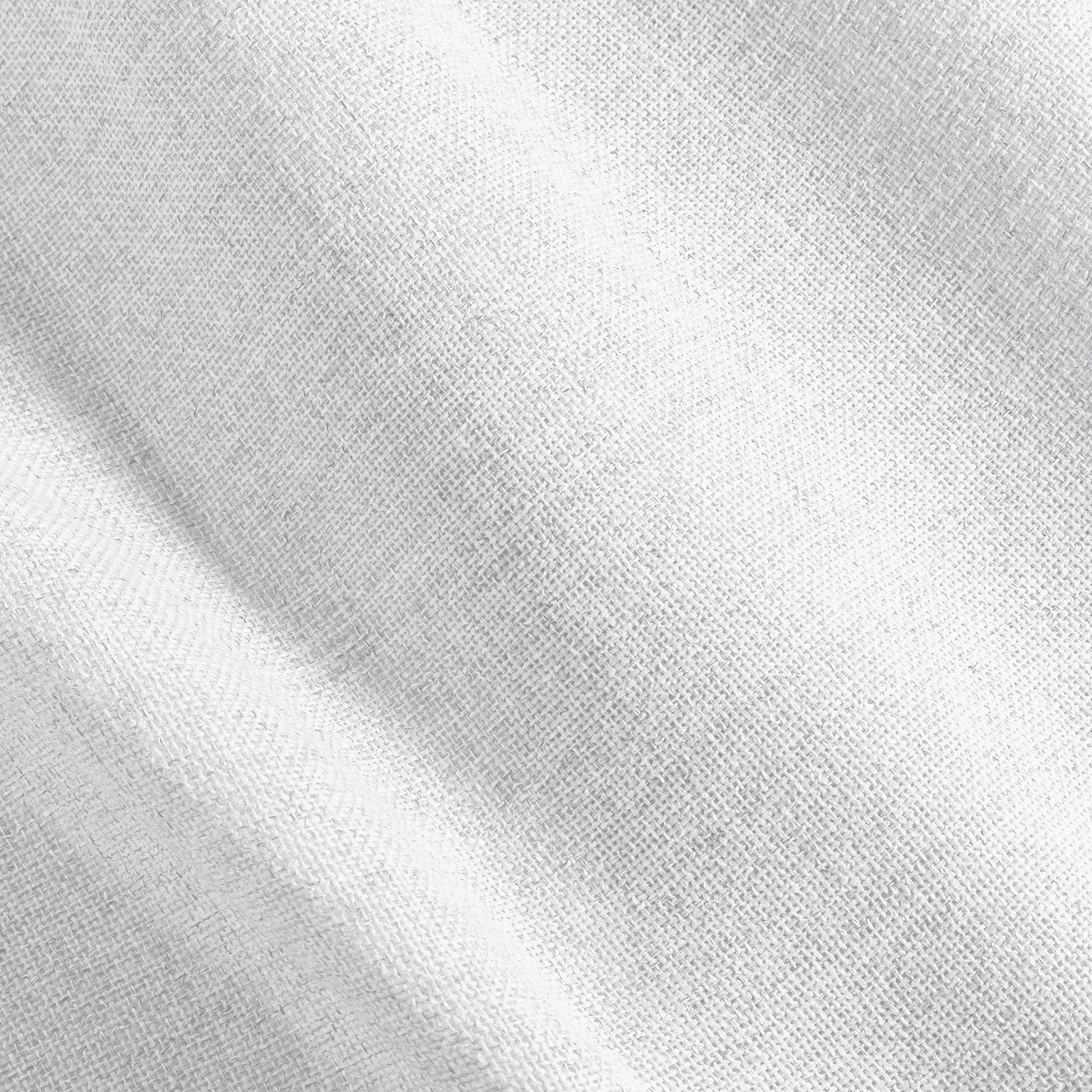 White Textured Grommet Curtain Panel 54 x 84 inches, Light Filtering Privacy Window Treatment for Living Room & Bedroom
