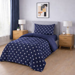 Printed comforter set, 2 piece, twin, style 58369.2T.03, on a made bed