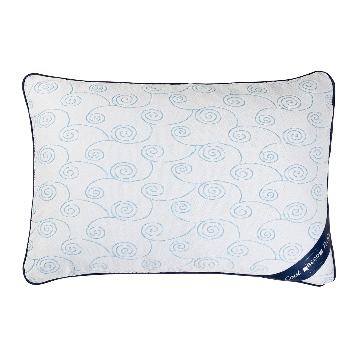 Cooling Matelasse Hotel Collection Bed Pillow, Queen Size. Designed for Back, Stomach or Side Sleepers, 20x30, White