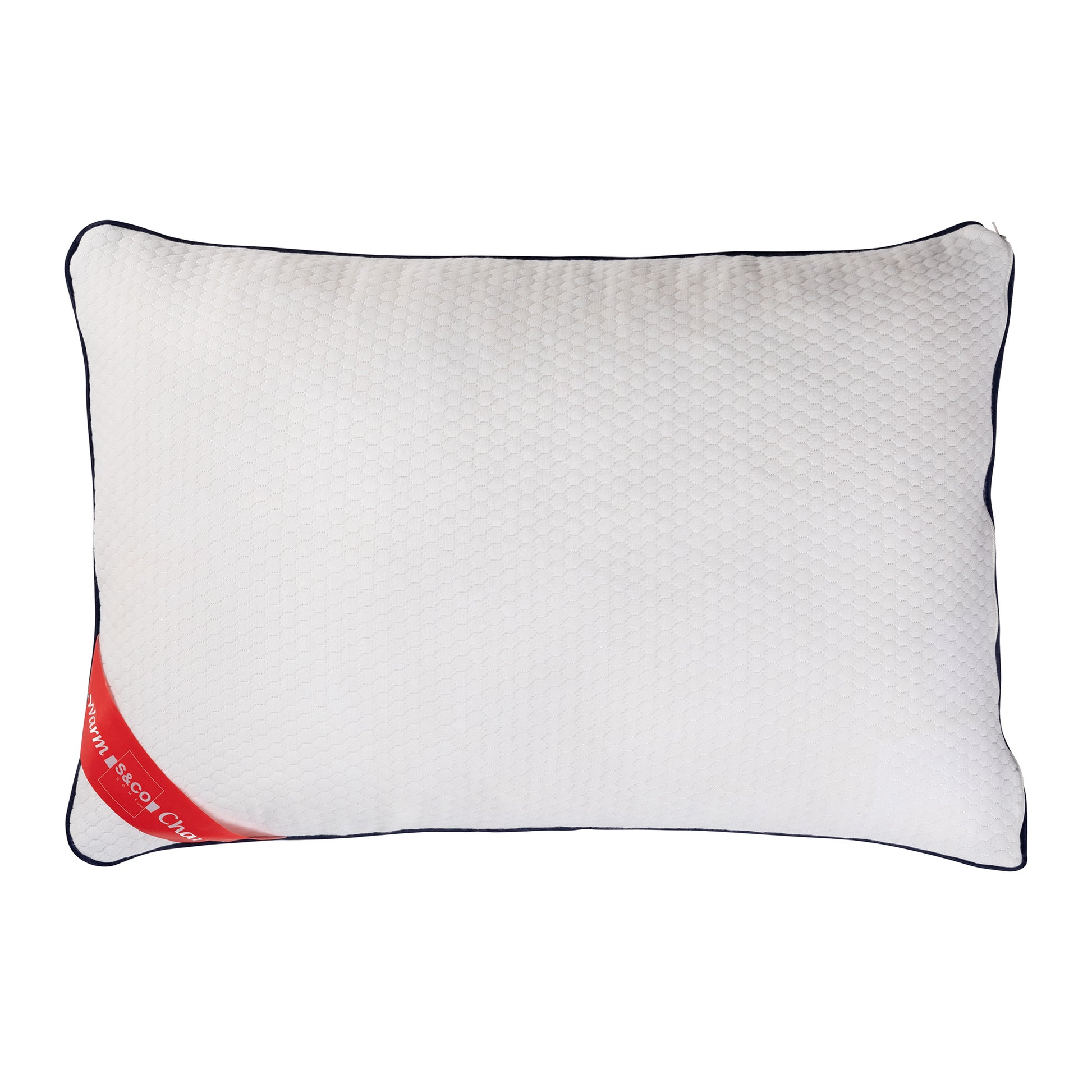Cooling Matelasse Hotel Collection Bed Pillow, Queen Size. Designed for Back, Stomach or Side Sleepers, 20x30, White