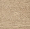 Queen platform bed frame in natural oak-look finish, bedroom styling view 6