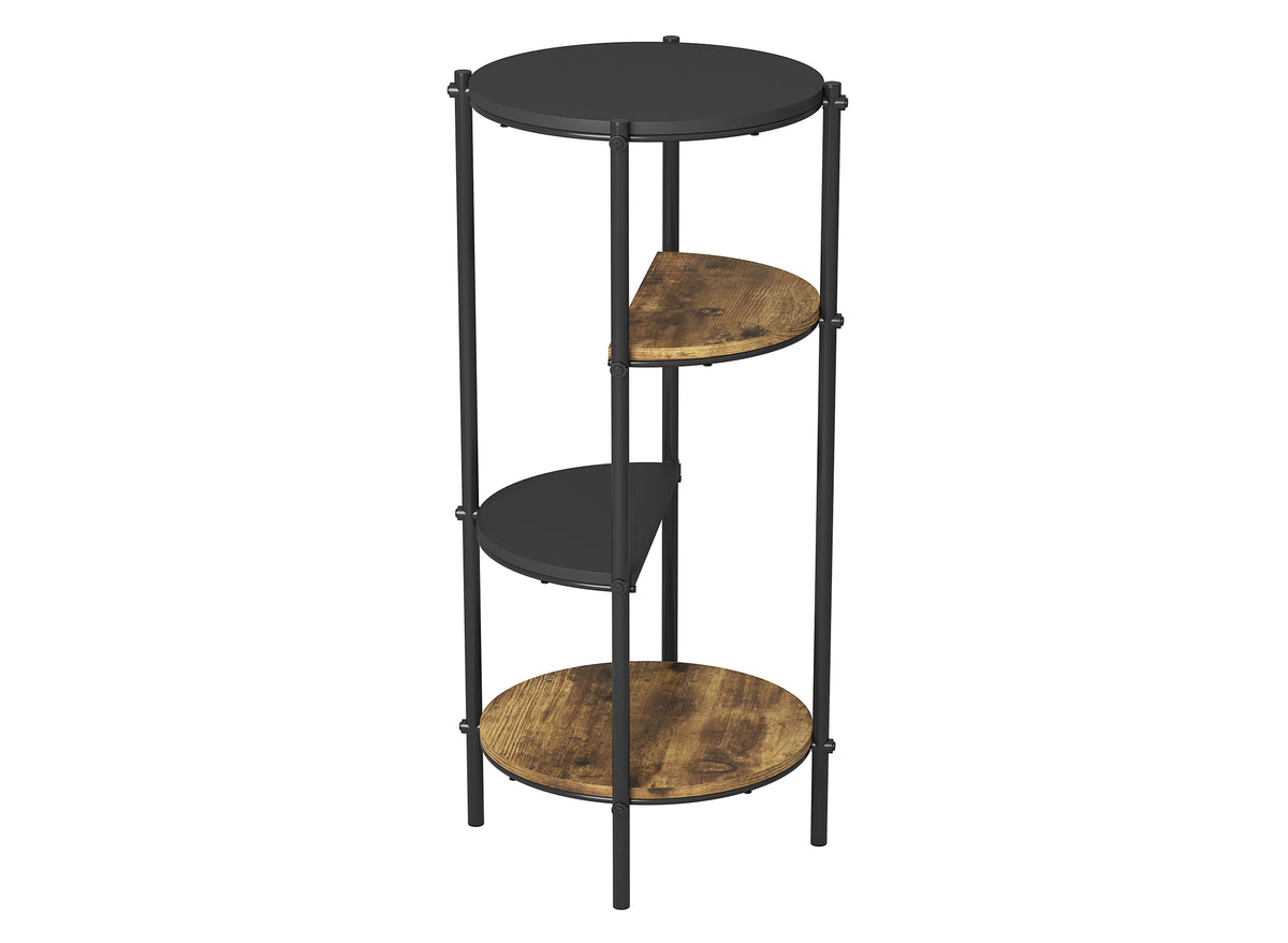 Table d'appoint étagère ronde à 4 niveaux