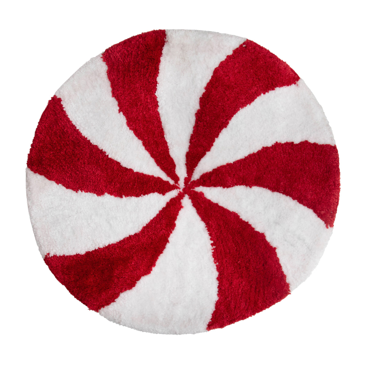 Tapis de bain de Noël en forme de bonbon à la menthe