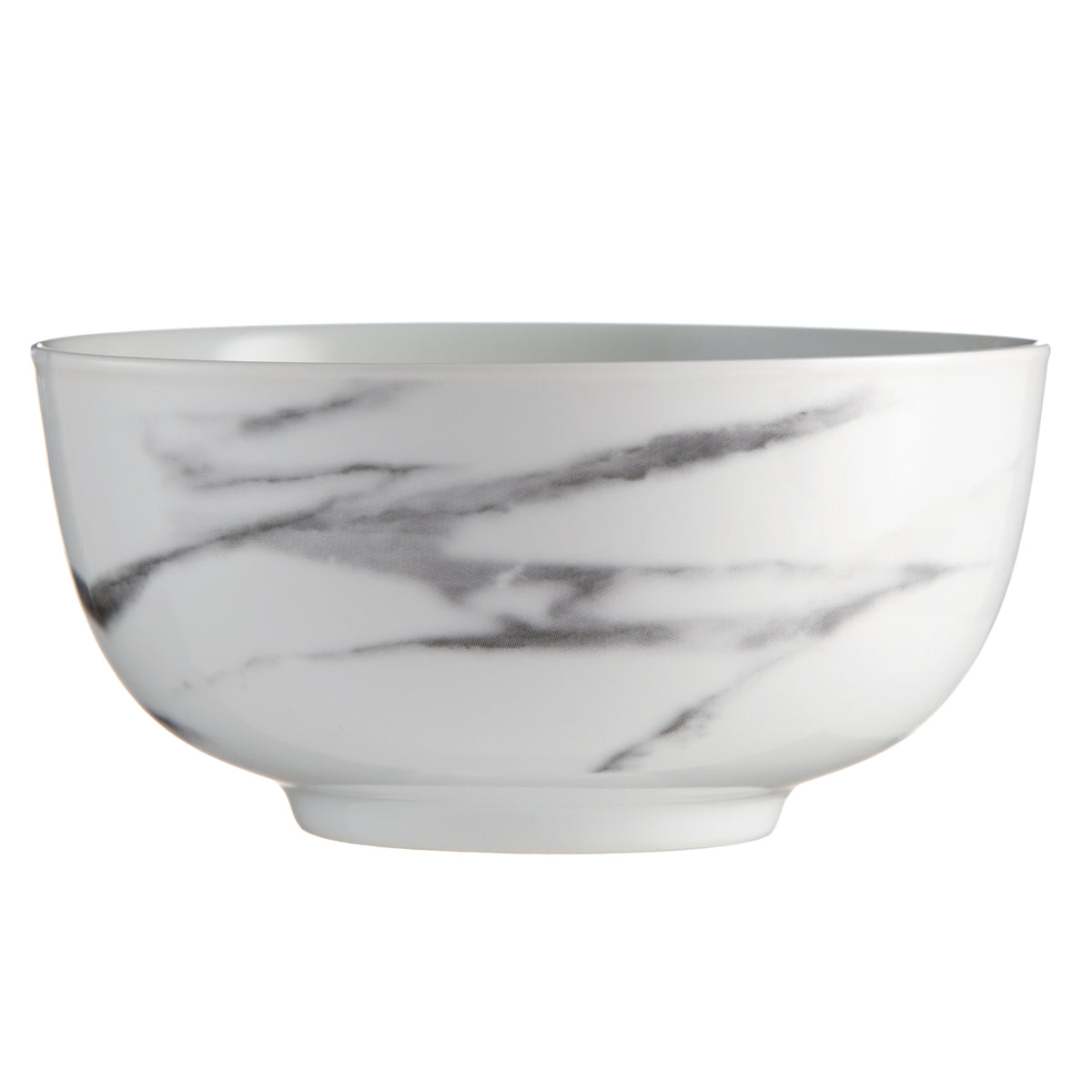 Dinnerware Set with Gold Flatware, Porcelain, 16-Piece Dinnerware, Grey Marble Look – view 5