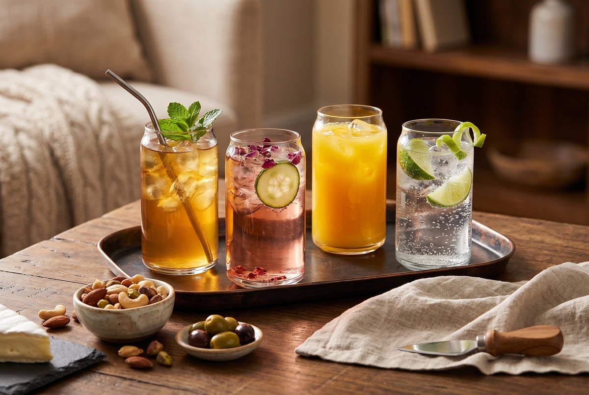 Verres en borosilicate dans un décor