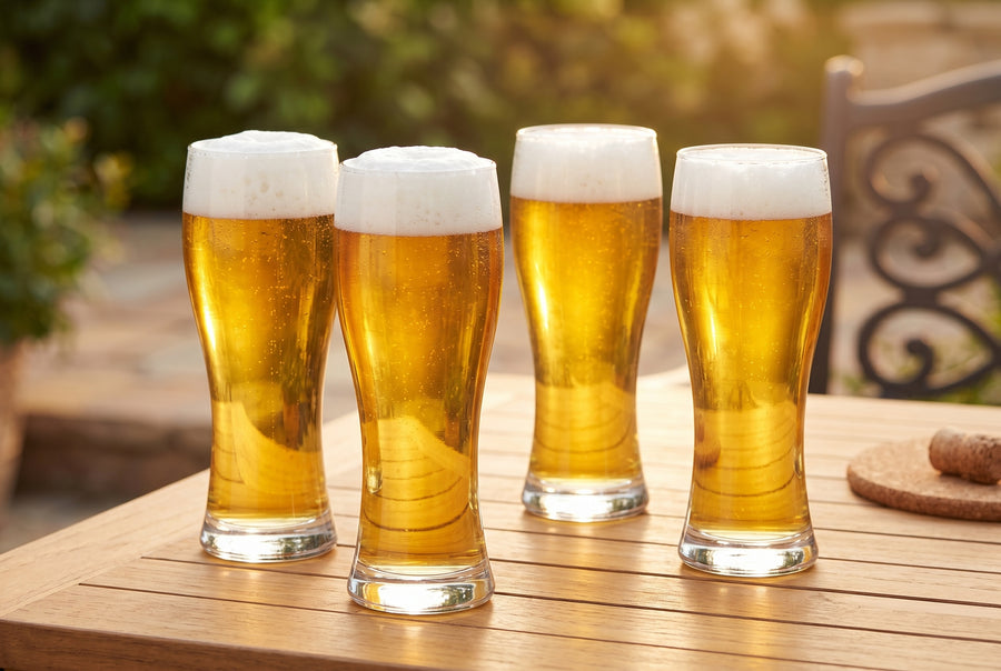 Pilsner Beer Glasses, Set of 4, 500 ml (16.9 oz), lifestyle