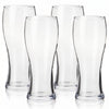 Pilsner Beer Glasses, set of 4, on white