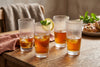 Ribbed Highball Glasses Leo in a styled setting