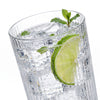 Ribbed Highball Glasses Leo in a styled setting