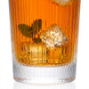 Ribbed Highball Glasses Leo in a styled setting
