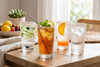 Ribbed Highball Glasses, Set of 4, 350 ml (11.8 oz) Tall Drinking Glasses, lifestyle