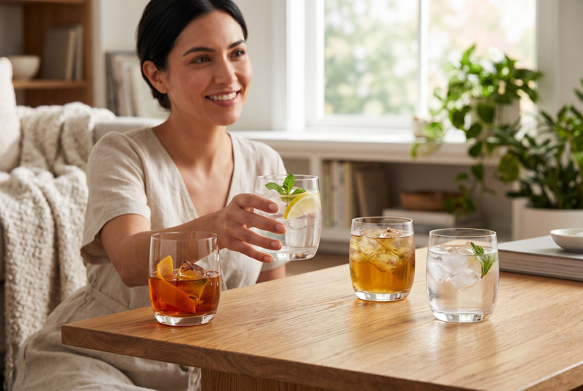 Whiskey Glasses Palma in a styled setting