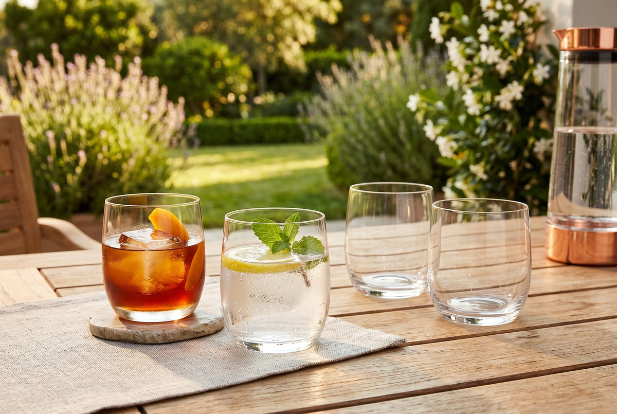 Whiskey Glasses Palma in a styled setting
