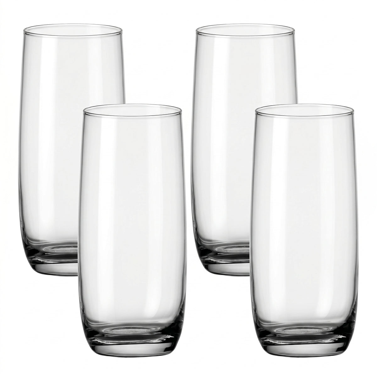 Verres highball, ensemble de 4, sur fond blanc
