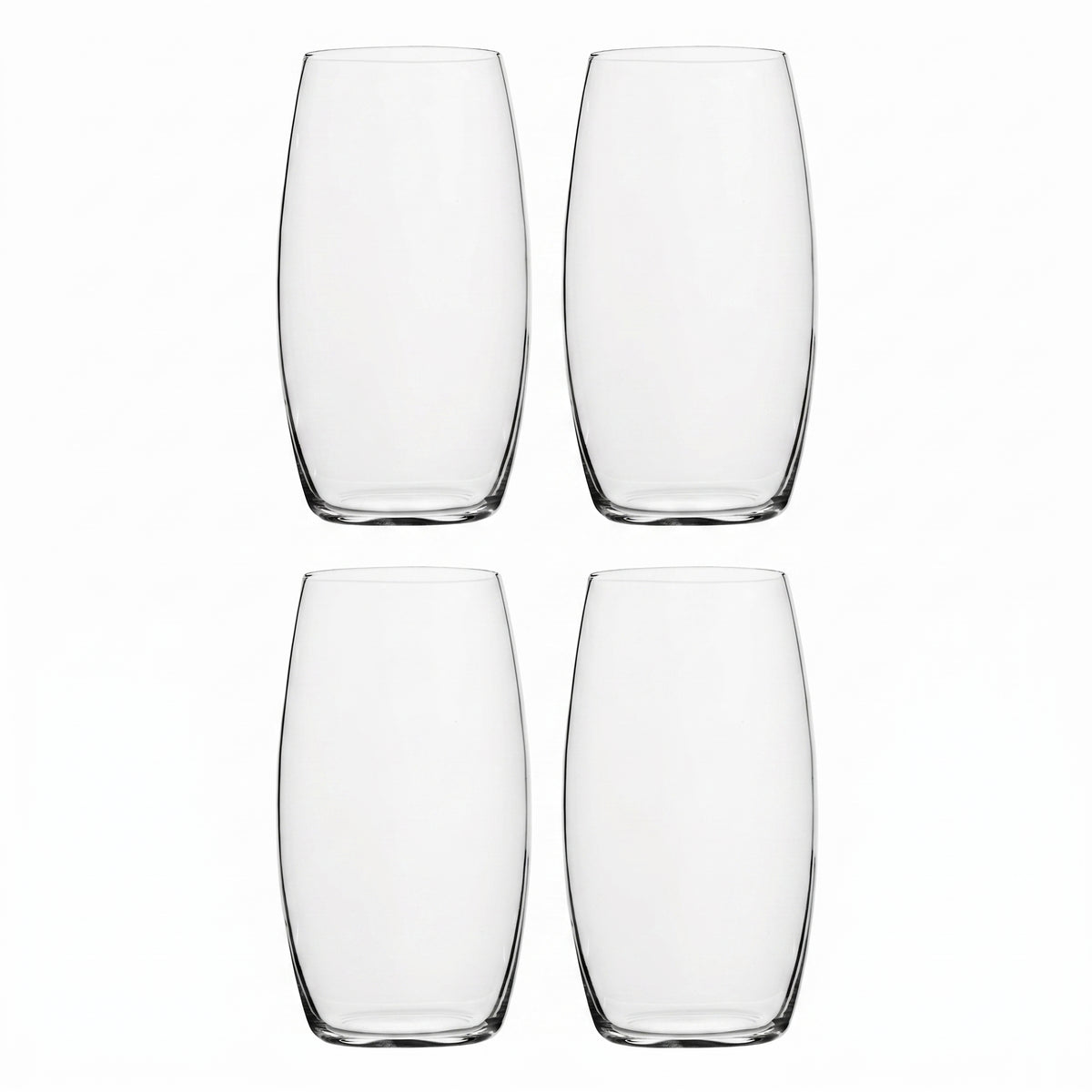 Verres highball, ensemble de 4, sur fond blanc