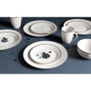 Dinnerware Set with Black Flatware, Porcelain, 12-Piece Dinnerware, Black and White Patterns – view 23