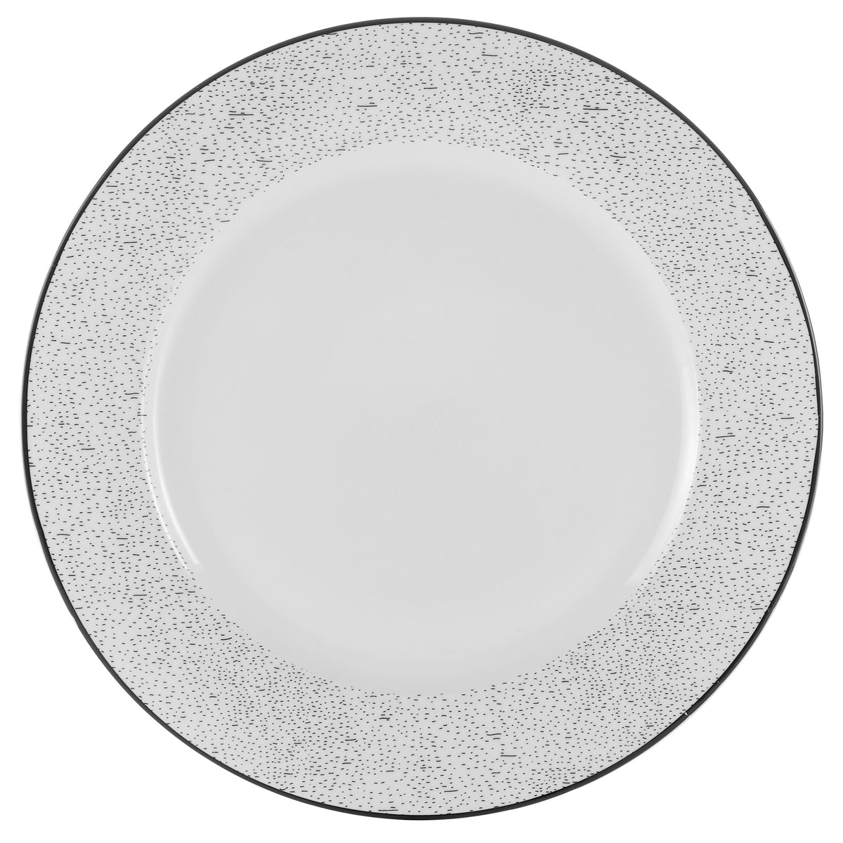 Dinnerware Set with Black Flatware, Porcelain, 12-Piece Dinnerware, Black and White Patterns – view 26