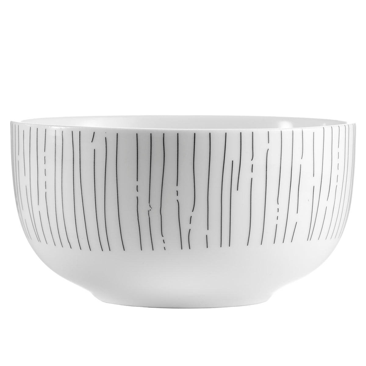 Dinnerware Set with Black Flatware, Porcelain, 12-Piece Dinnerware, Black and White Patterns – view 29