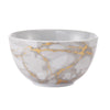Dinnerware Set with Gold Flatware, Porcelain, 16-Piece Dinnerware, Grey and Gold Marble Look – view 9