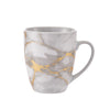 Dinnerware Set with Gold Flatware, Porcelain, 16-Piece Dinnerware, Grey and Gold Marble Look – view 10
