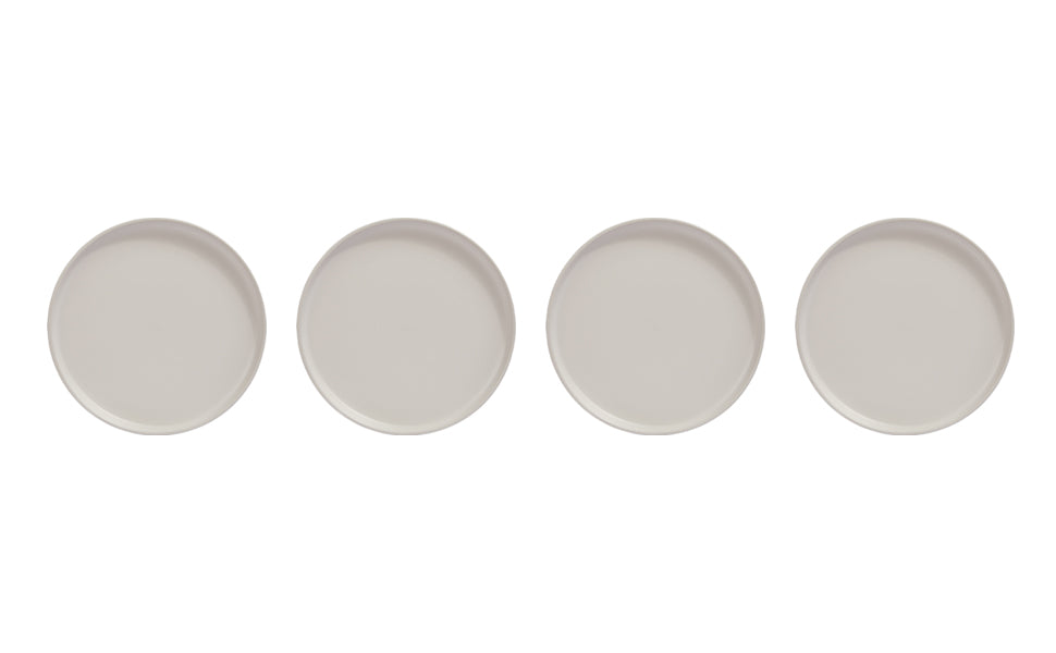 Dinner Plates, Set of 4, Stoneware, 26.5 cm (10.4 in), Matte Off-White – view 5