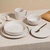 Bols à pâtes en grès, ensemble de 4, 22 cm, blanc cassé mat – vue 4