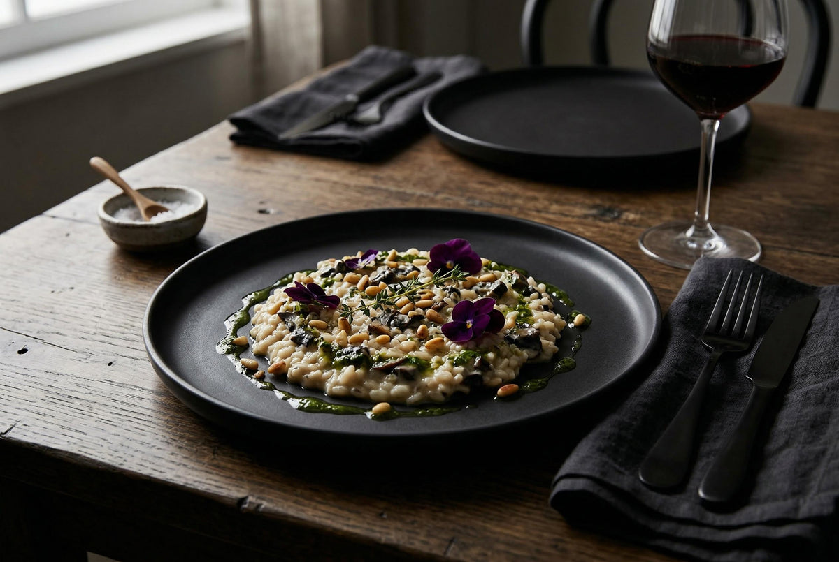 Dinner Plates, Set of 4, Stoneware, 26.5 cm (10.4 in), Matte Black – view 3