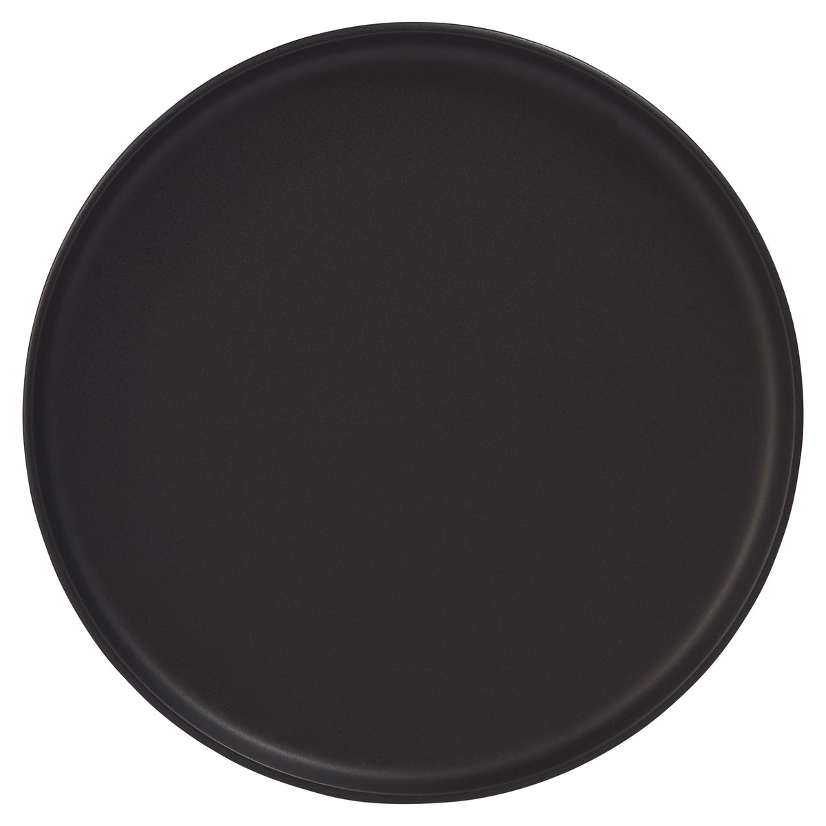 Assiettes plates en grès, ensemble de 4, 26,5 cm, noir mat – vue 5
