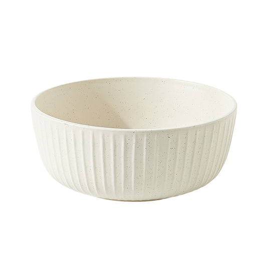 Ensemble de vaisselle, 12 pièces, grès, cannelé en relief, couleur os – vue 2