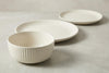 Dinnerware Set, 12-Piece, Stoneware, Fluted Embossed, Bone – view 14