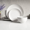 Ensemble de vaisselle, 12 pièces, porcelaine, blanc à rebord platine – vue 11