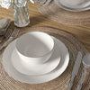 Ensemble de vaisselle, 12 pièces, porcelaine, blanc à rebord platine – vue 15