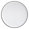 Assiettes plates en grès, ensemble de 4, 26,5 cm, blanc à rebord noir – vue 6