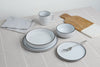 Pasta Bowls, Set of 4, Stoneware, 20 cm (7.9 in), White with Black Rim – view 4