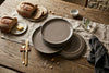 Assiettes plates en grès, ensemble de 4, 26,5 cm, taupe – vue 2